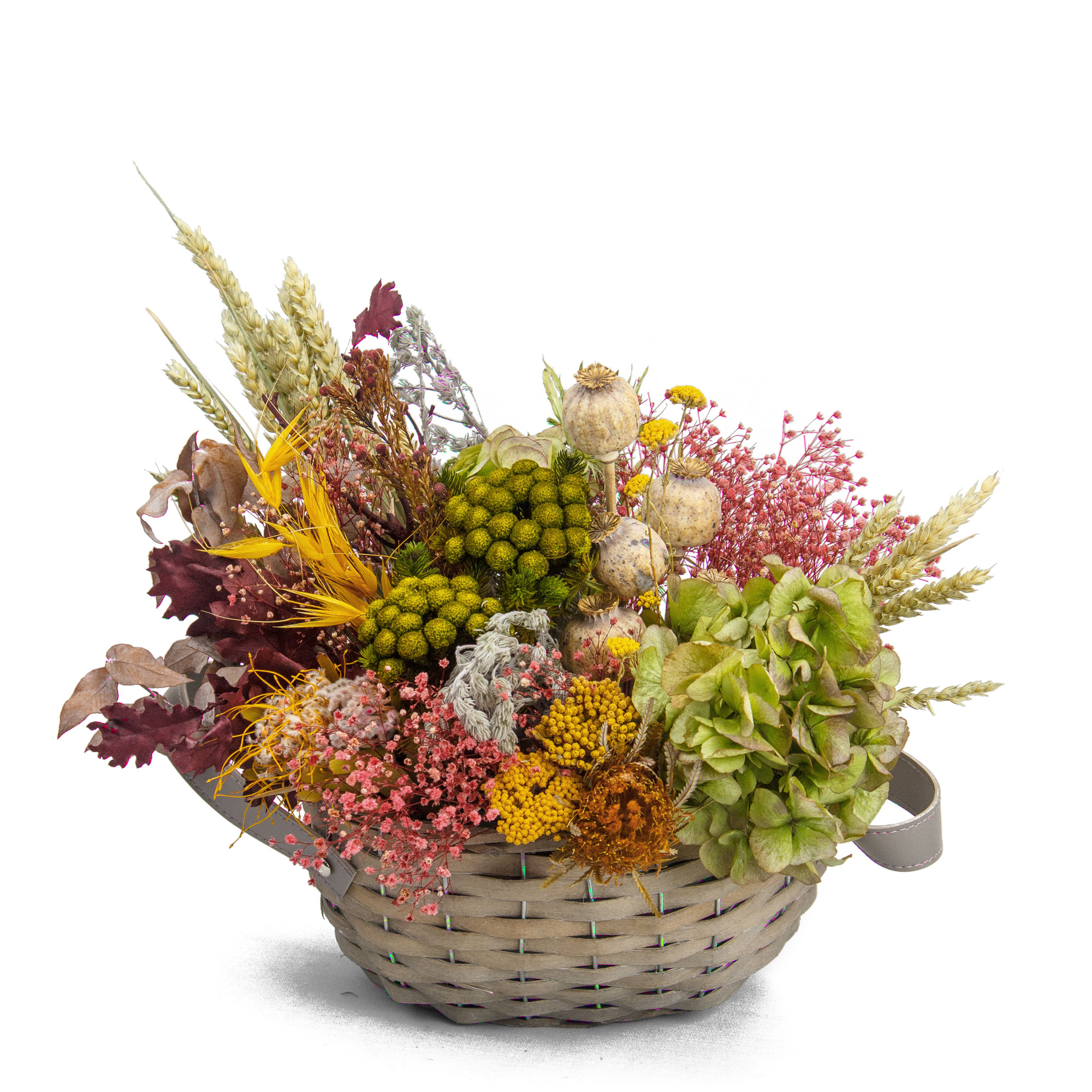 Cesta de flor seca