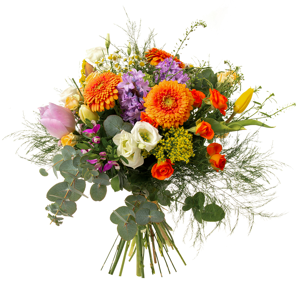 Bouquet tonos naranjas